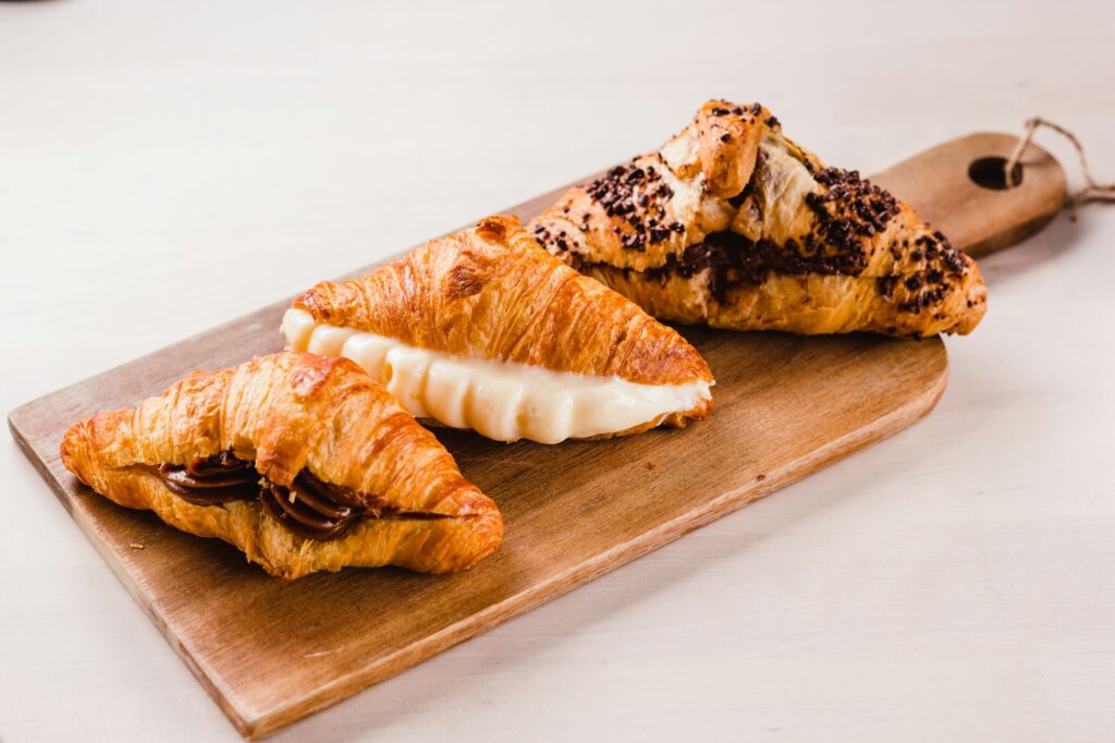 Assorted croissants with filling