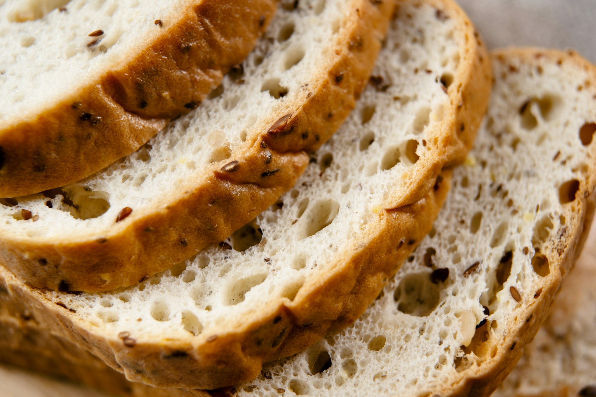 Close up of sour dough non-gluten bread