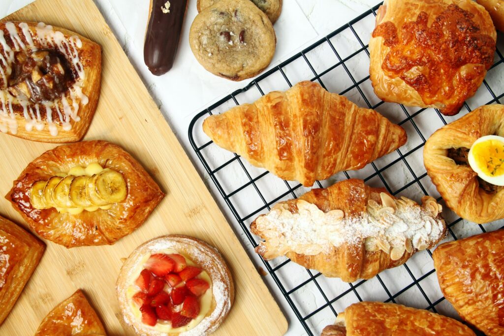 Freshly baked pastries