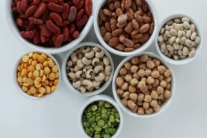 Large group of plant based protein beans