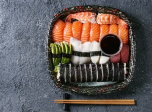 Sushi Set nigiri and rolls