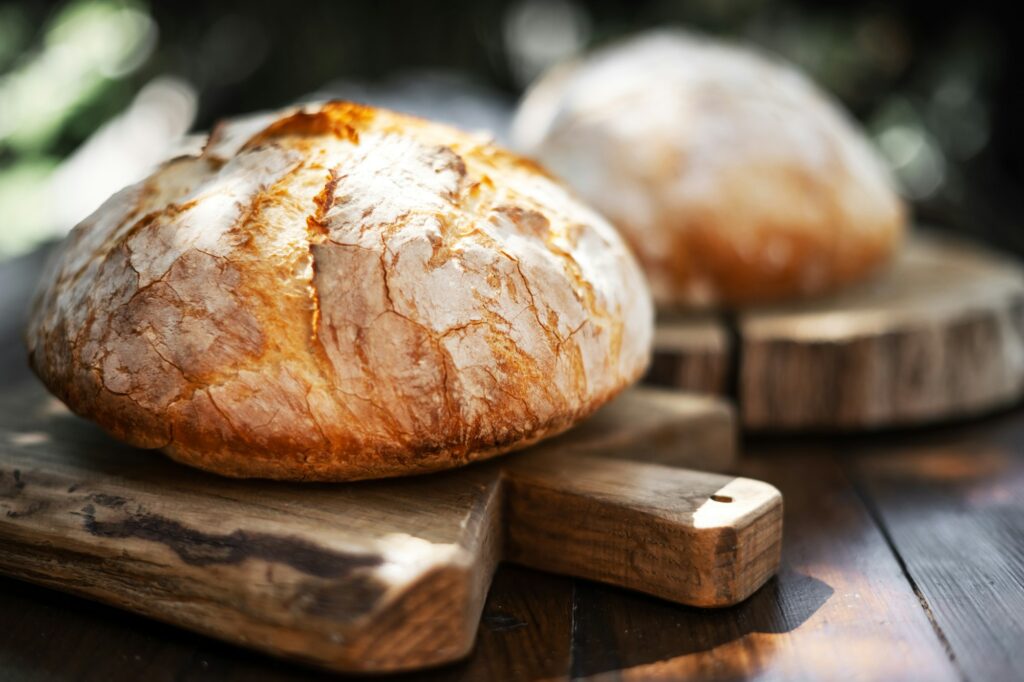Traditional leavened sourdough bread