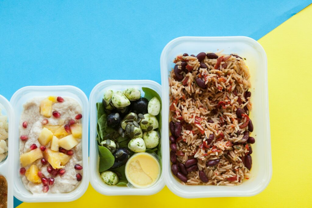 Various of healthy lunch boxes